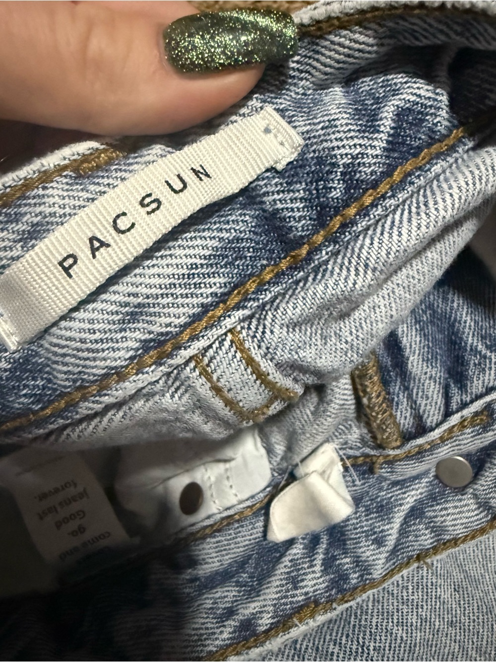PacSun Light Blue High-Rise Women’s Jeans - Picture 3 of 3